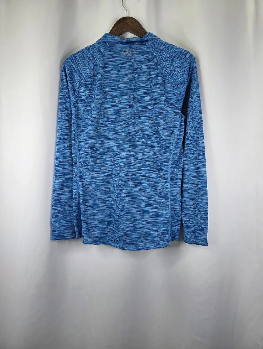 Under Armour Women’s Large Pullover 1/4 Zip Blue Stretch Long Sleeve Lightweight